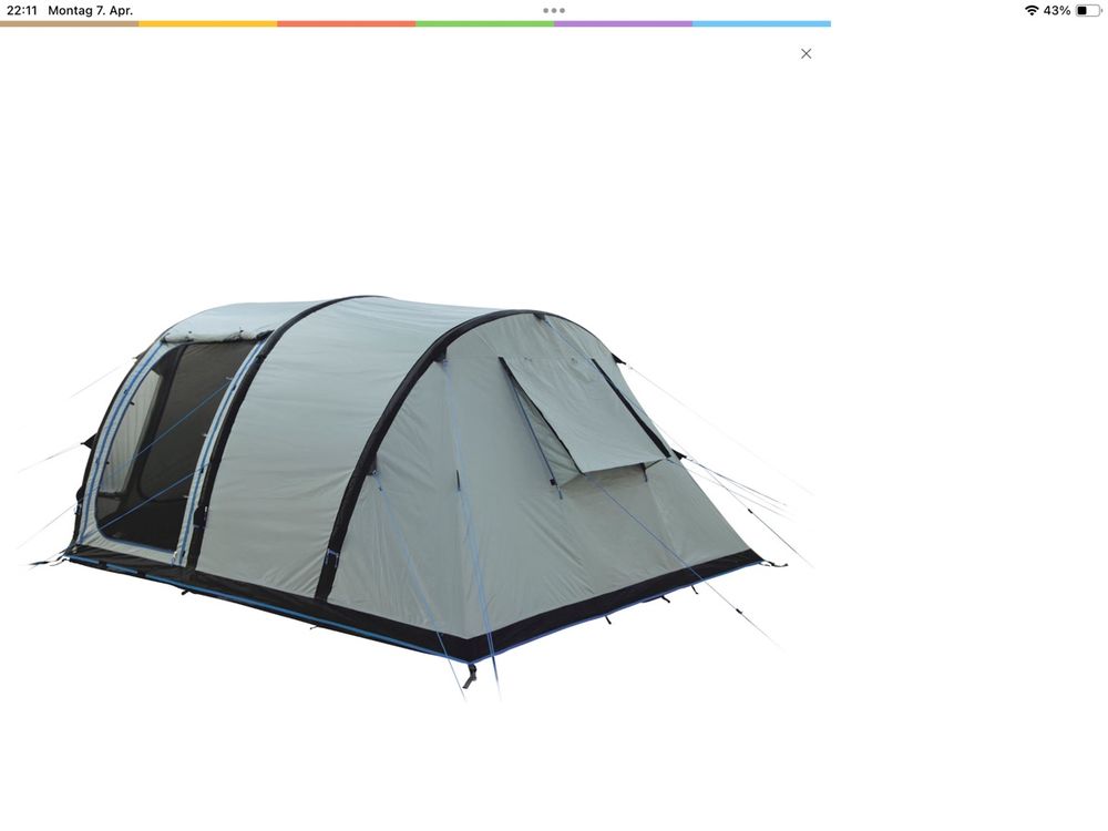 Zelt  High Peak air 5 aufblasbar neuwertig  6