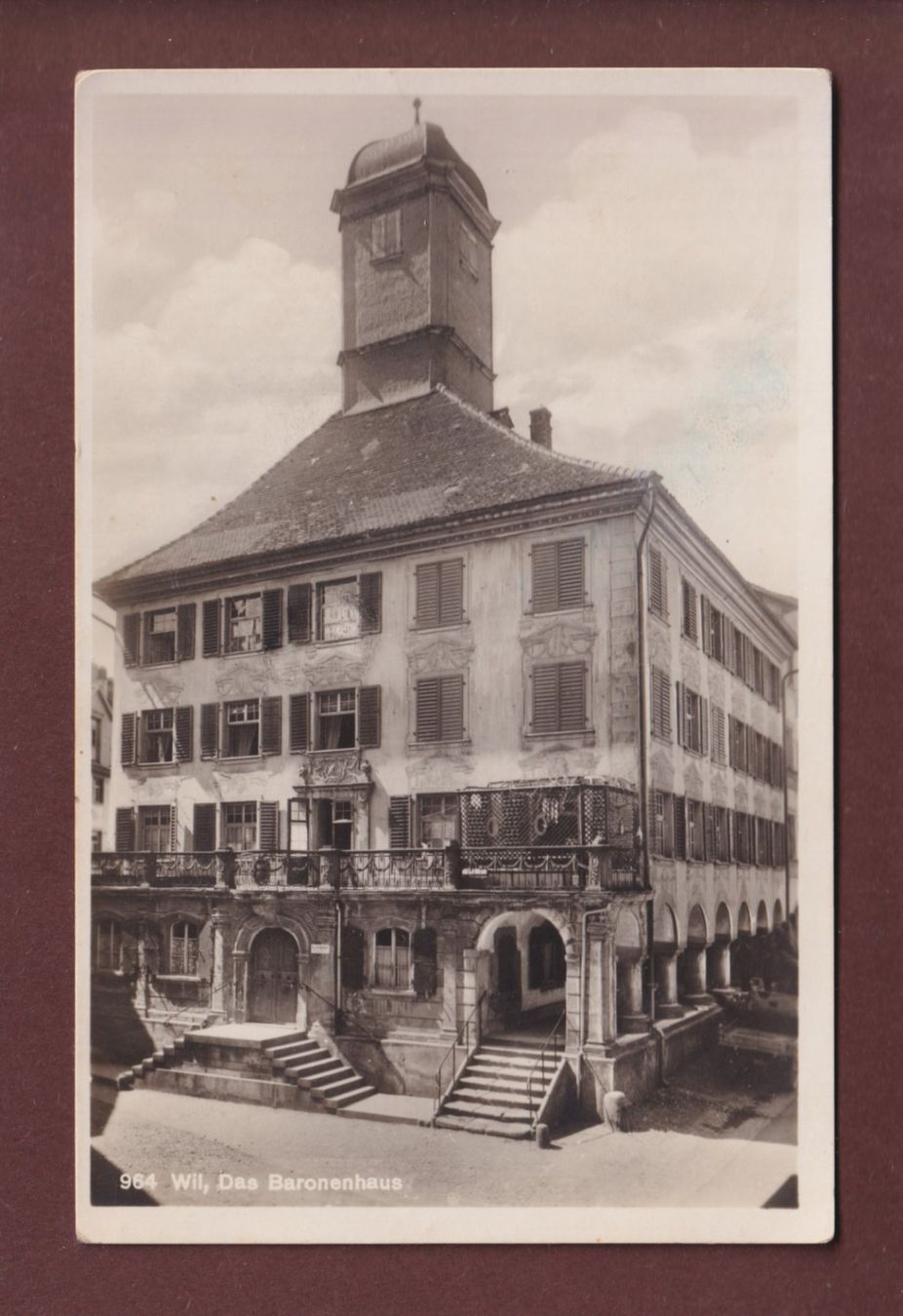 Cartoline postali: WIL - Baronenhaus - 1942 – Usato da Pully venduto da nicecards