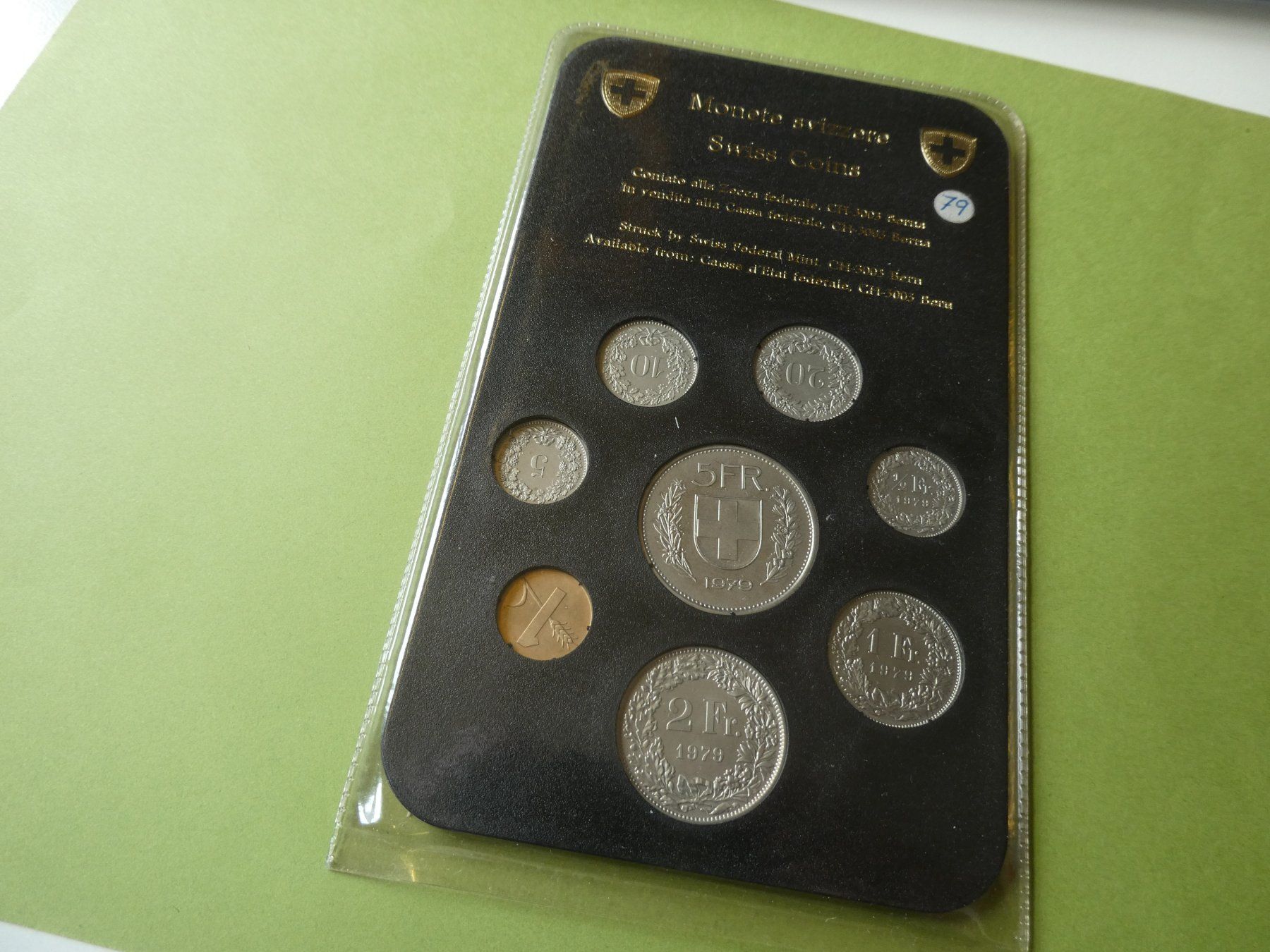 Toutes les monnaies: Schweiz 1979, Münzsatz unz – Neuf (Voir description) à Hinterforst par Rohusri
