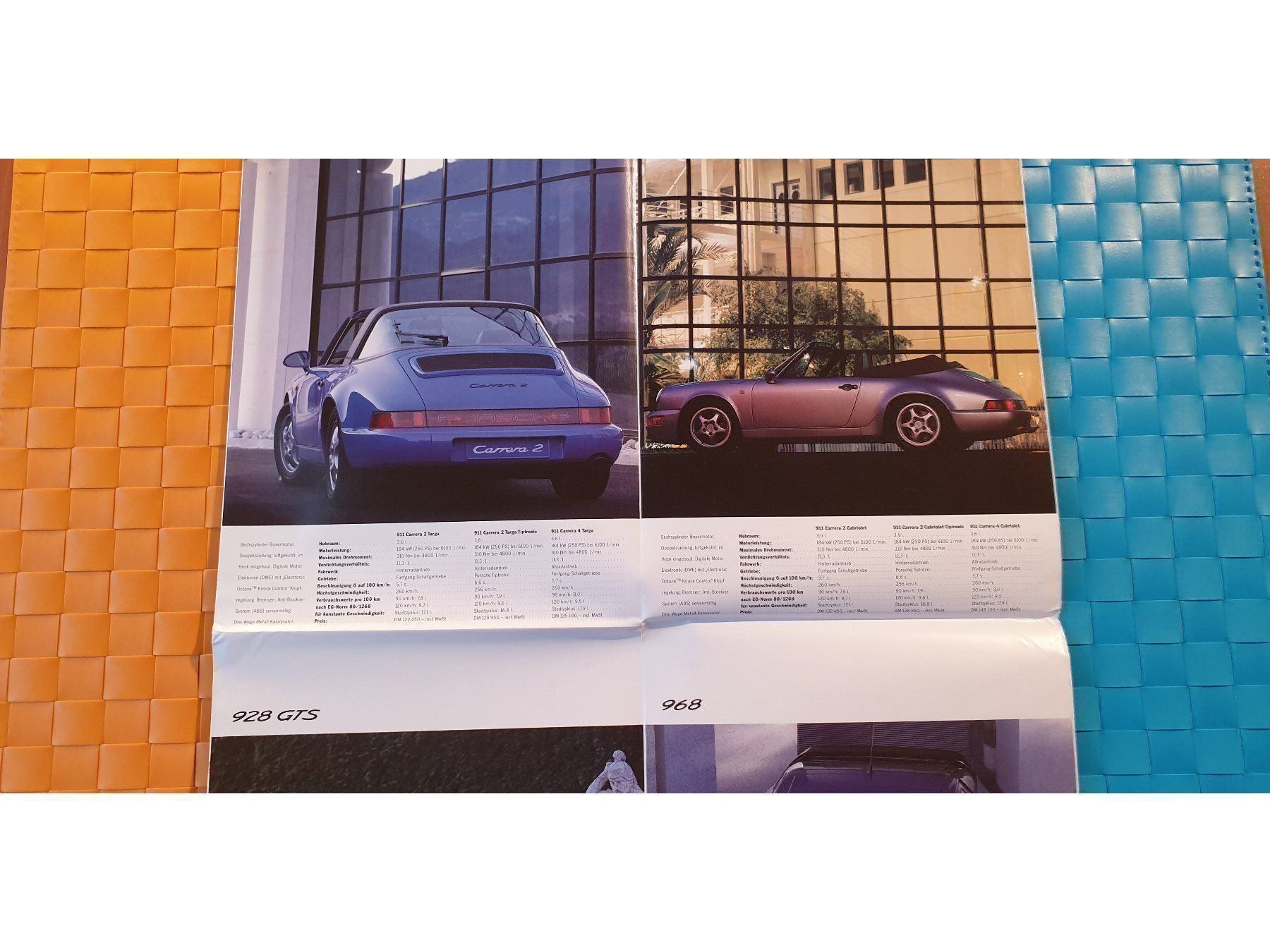 Riviste & Magazine: PORSCHE 968 POSTER / PROGRAMM '91 - 968, 911, 928 - Prospekt – Usato da Viganello venduto da CARLiteratur 3