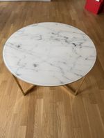 Beistelltisch Alisma Rund Marmor Style Gold