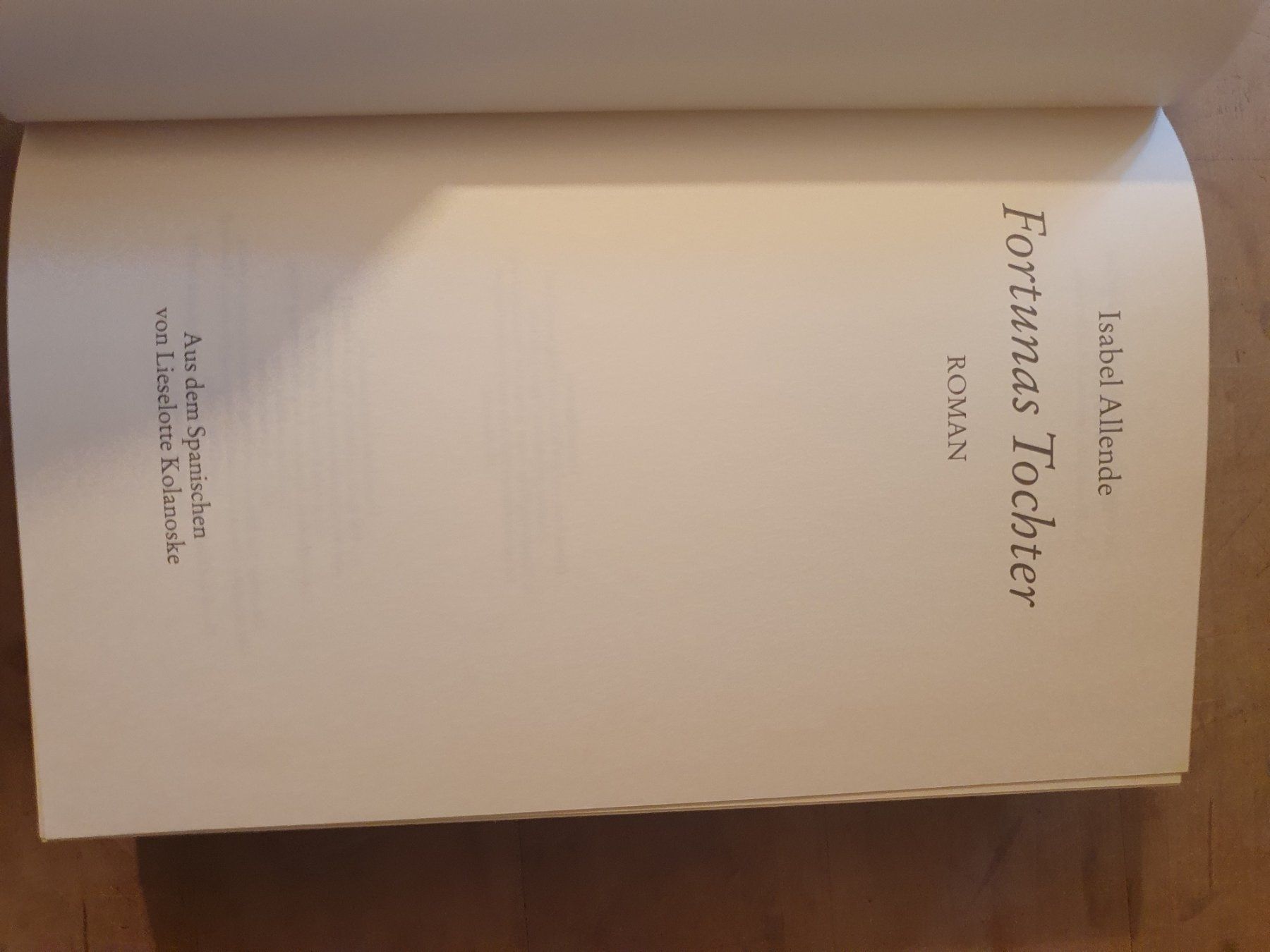 Libri: Fortunas Tochter Isabel Allende – Usato da Zürich venduto da loosebone 2