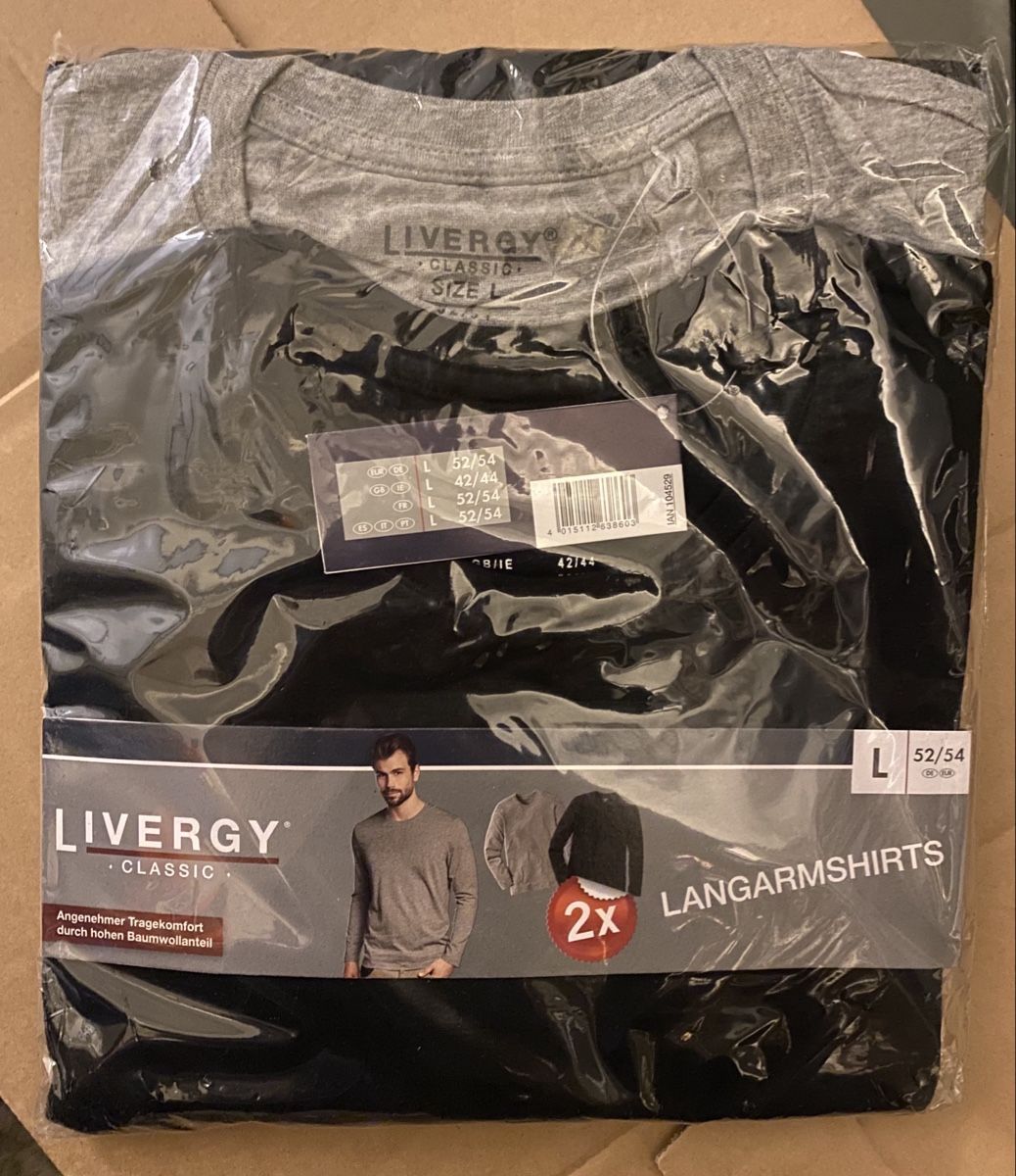 T-shirts: 2er Pack Langarmshirts Grösse L 52/54 neu – Neuf avec emballage d'origine à Baden par Bbdesign