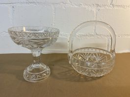2 Kristallschalen - Dekoschalen