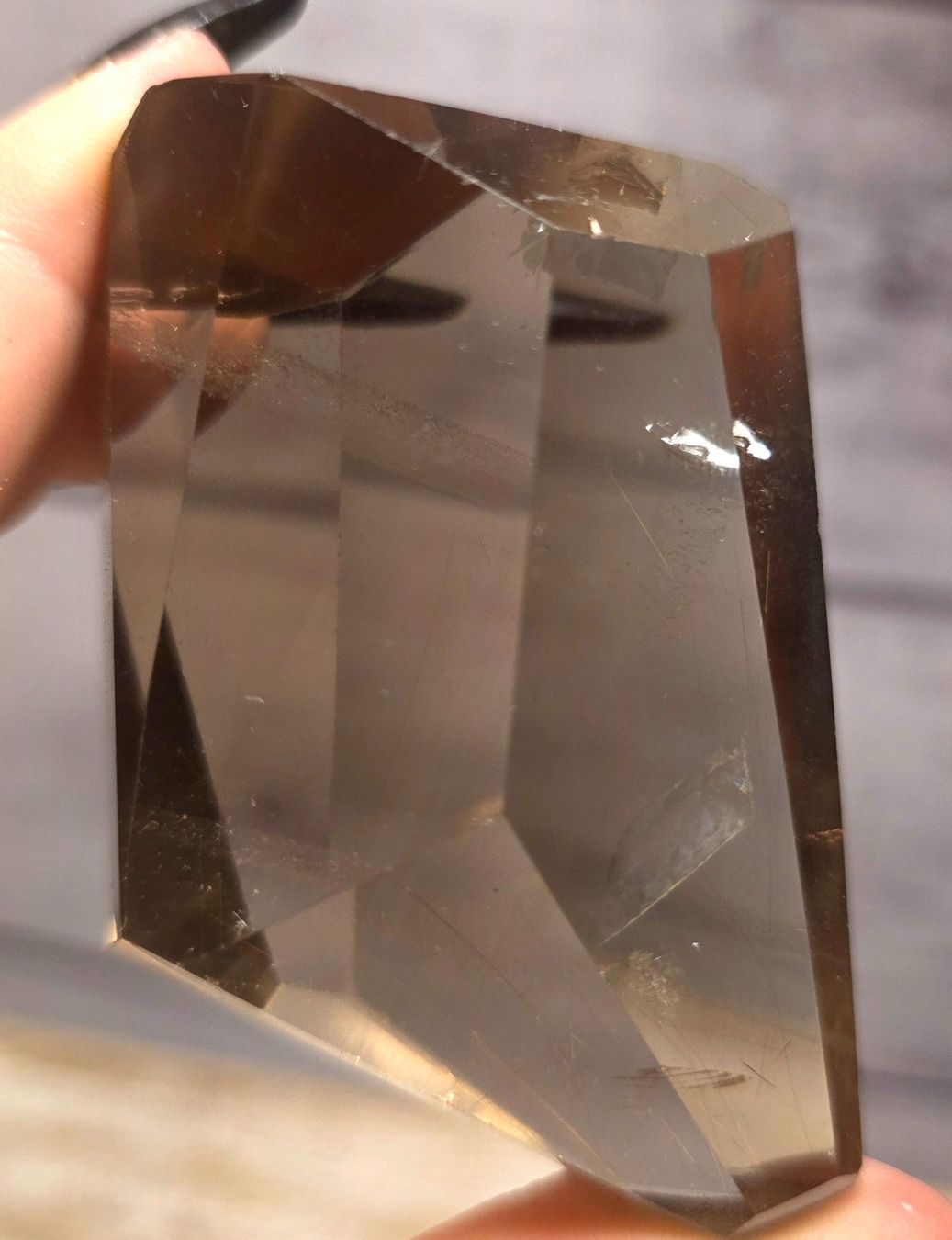 Minerali & Pietre curative: Rauchquarz mit Goldrutilen Freiform A 150g – Nuovo e nell'imballaggio originale da Matzingen venduto da Shay_Crystalz 2
