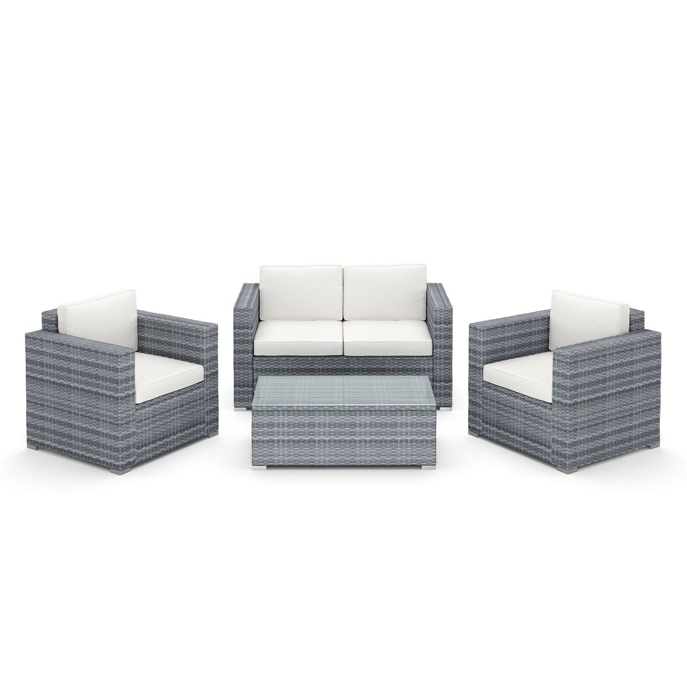 Divani: Rattan Lounge VENEZIA grau - Gratis Versand – Nuovo e nell'imballaggio originale da Kleinwangen venduto da meinwarenkorb.ch