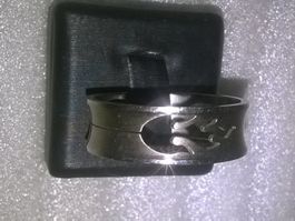 ring edelsthal,,silber farbe,,matte und glanzig