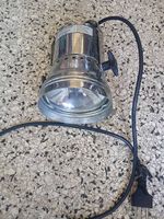Par Strahler Chrom Metall gebraucht mit Kabel und Stecker