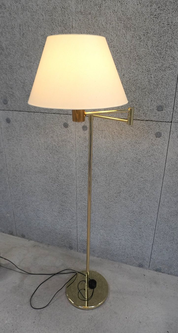 Lampade: Designer Stehlampe Leuchte Messing mit Lampenschirm S347 – Usato da Basel venduto da B.W.B. 8