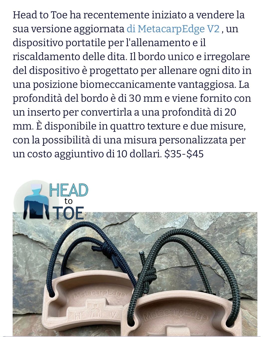 Pareti & prese d'arrampicata: Metacarp Edge V2 Original Unlevel Edge Hangboard /NP35CHF – Nuovo (secondo la descrizione) da Kölliken venduto da Prscoo 7