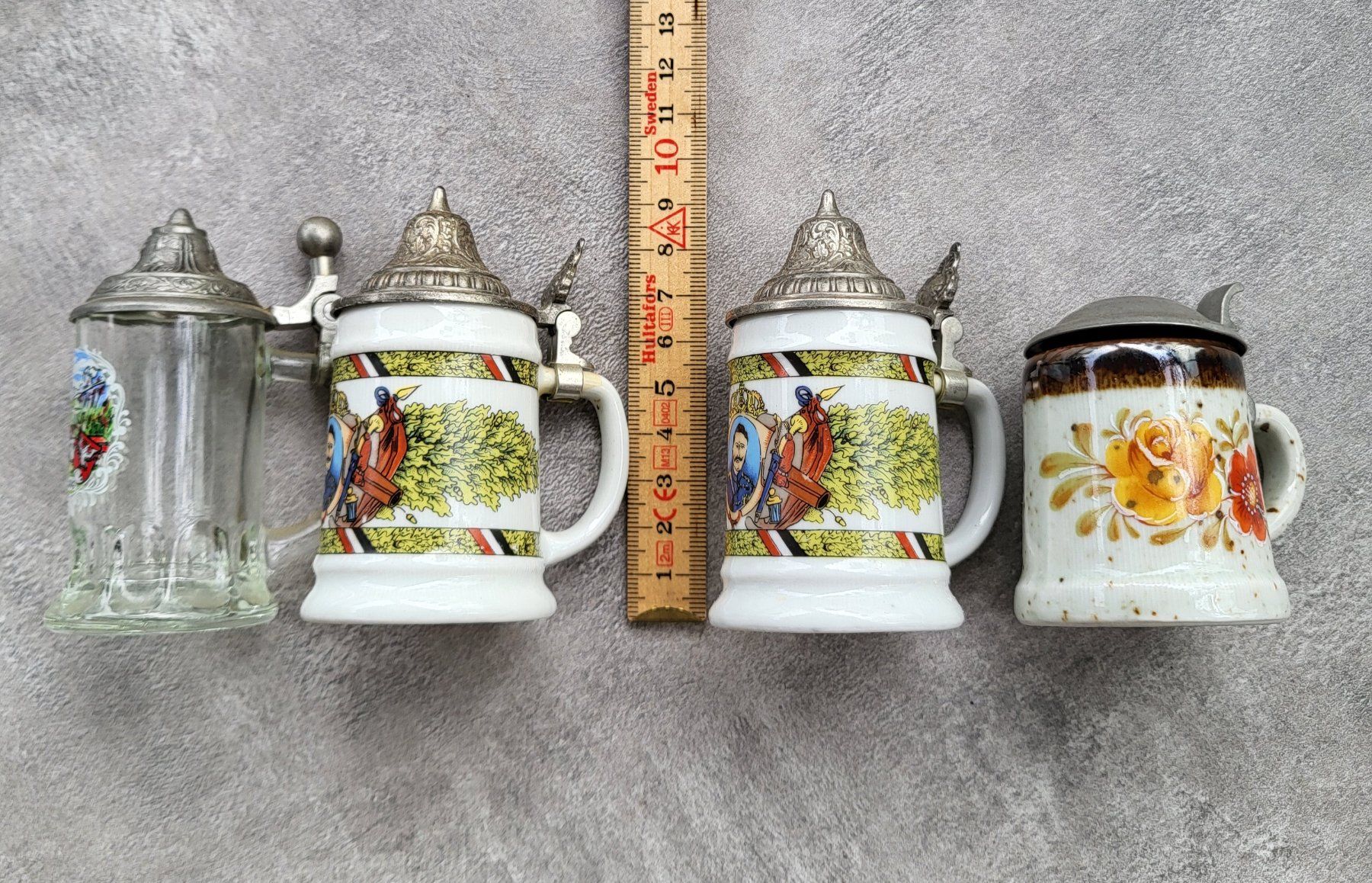 Bicchieri: Boccali birra da collezione, set da 4 pezzi – Usato da Castione venduto da Argi_R 6