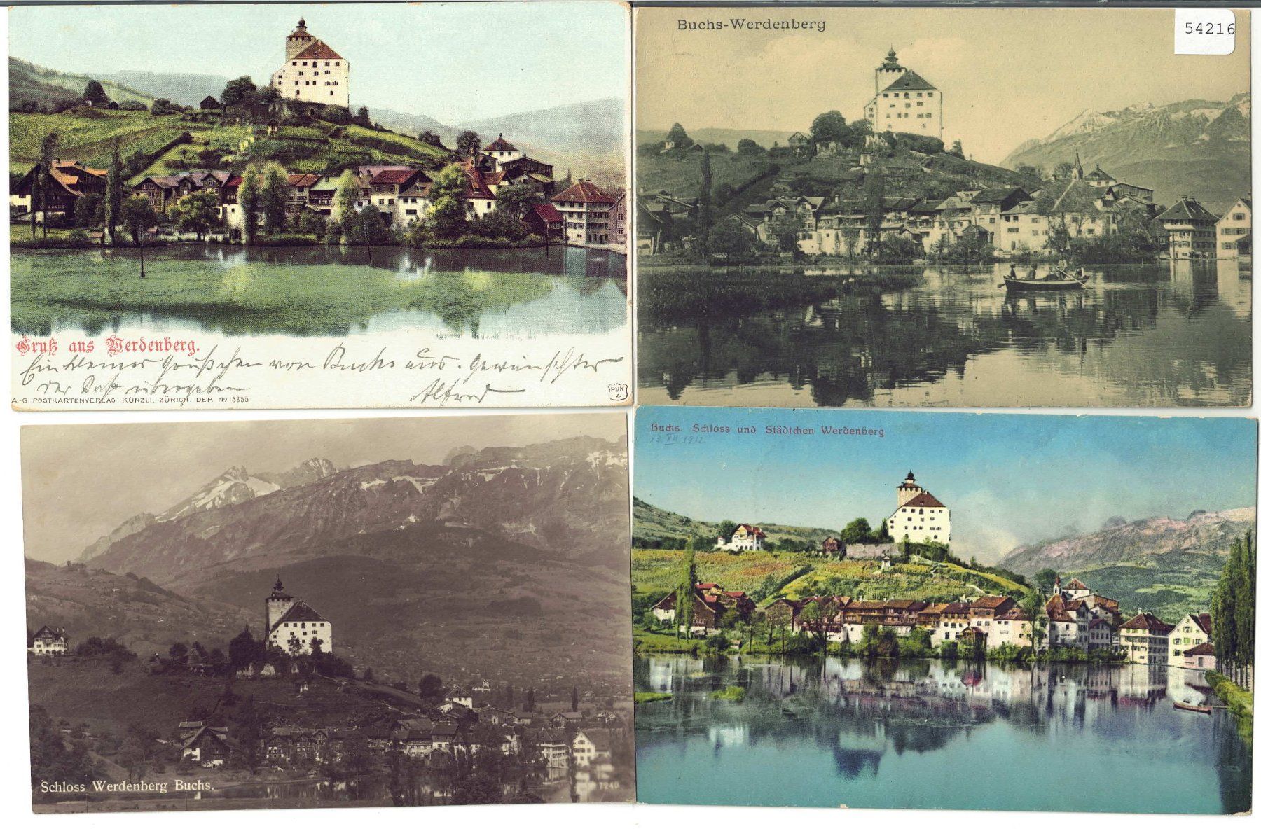 Cartes postales: 4 AK - Buchs-Werdenberg – D'occasion à Ettingen par Kartenplanet