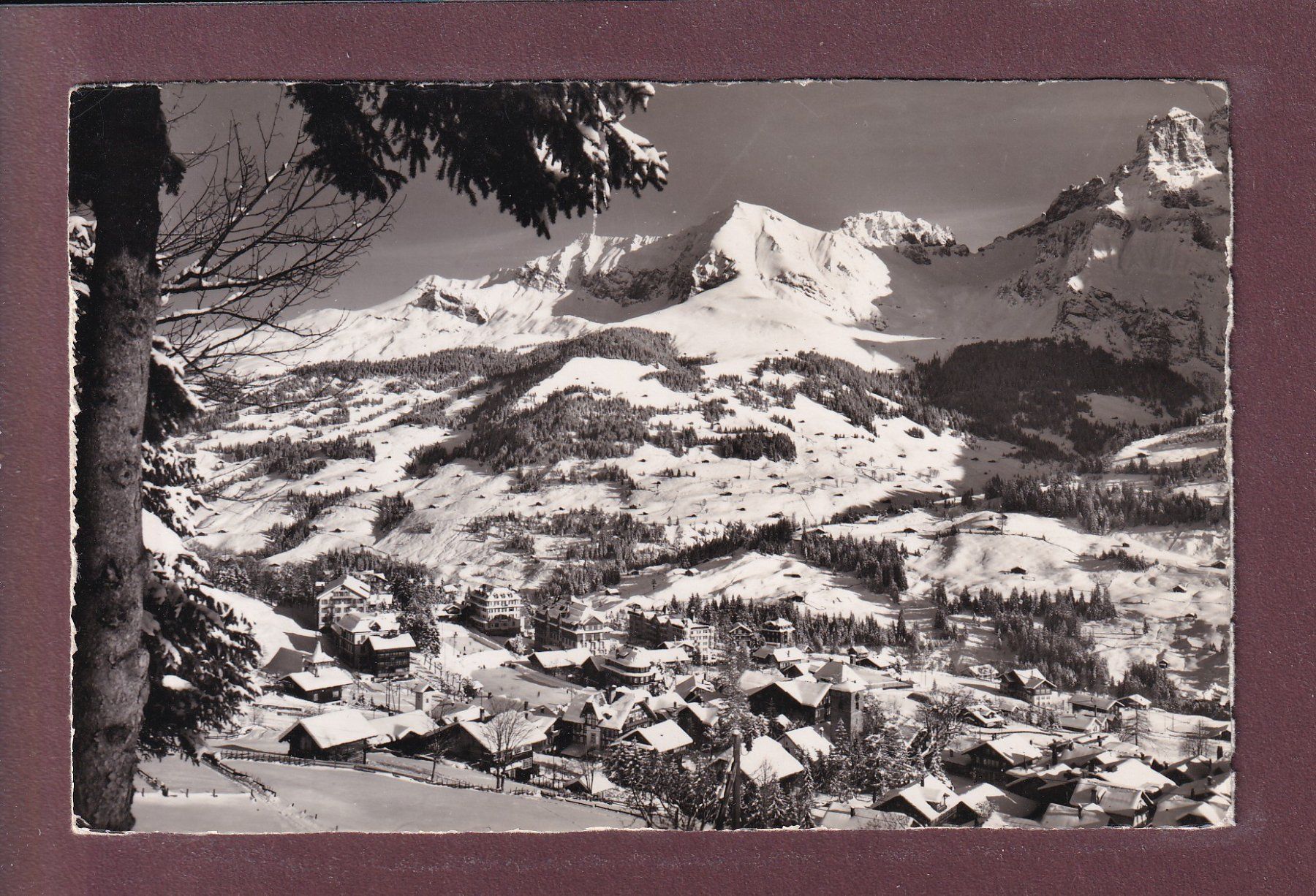 Ansichtskarten: ADELBODEN - Bonderspitz - 1956 – Gebraucht aus Pully von nicecards