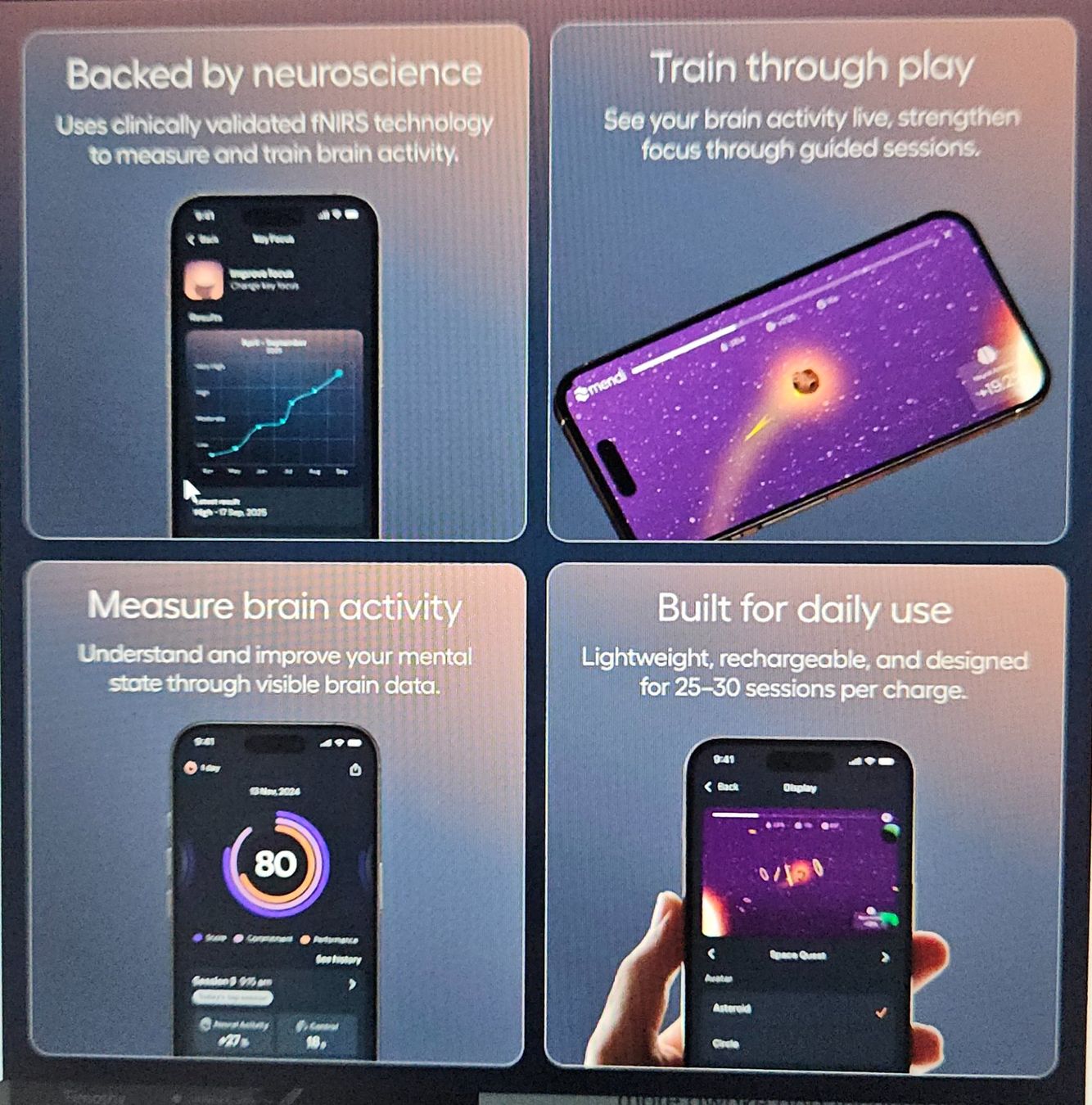 Appareils médicaux: Mendi Headset - Train your brain to focus – D'occasion à Zürich par P.N 3