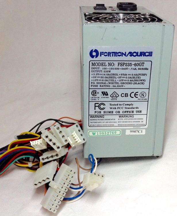 Fortron/Scource FSP235-60GT Netzteil 235Watt ATX 20pol Molex (Gebraucht ...