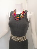 🤩MANGO HALSKETTE MIT BON-BONS & ANHÄNGER FARBIG NEU
