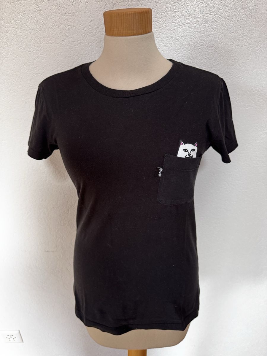 Ripndip T-Shirts: Ripndip T-Shirt / Katze / Schwarz / Grösse S – Gebraucht aus Hünibach von s.leptir