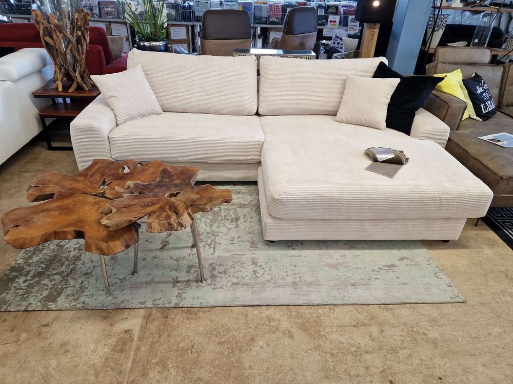 Ecksofa Cord in Natur Kaufen auf Ricardo