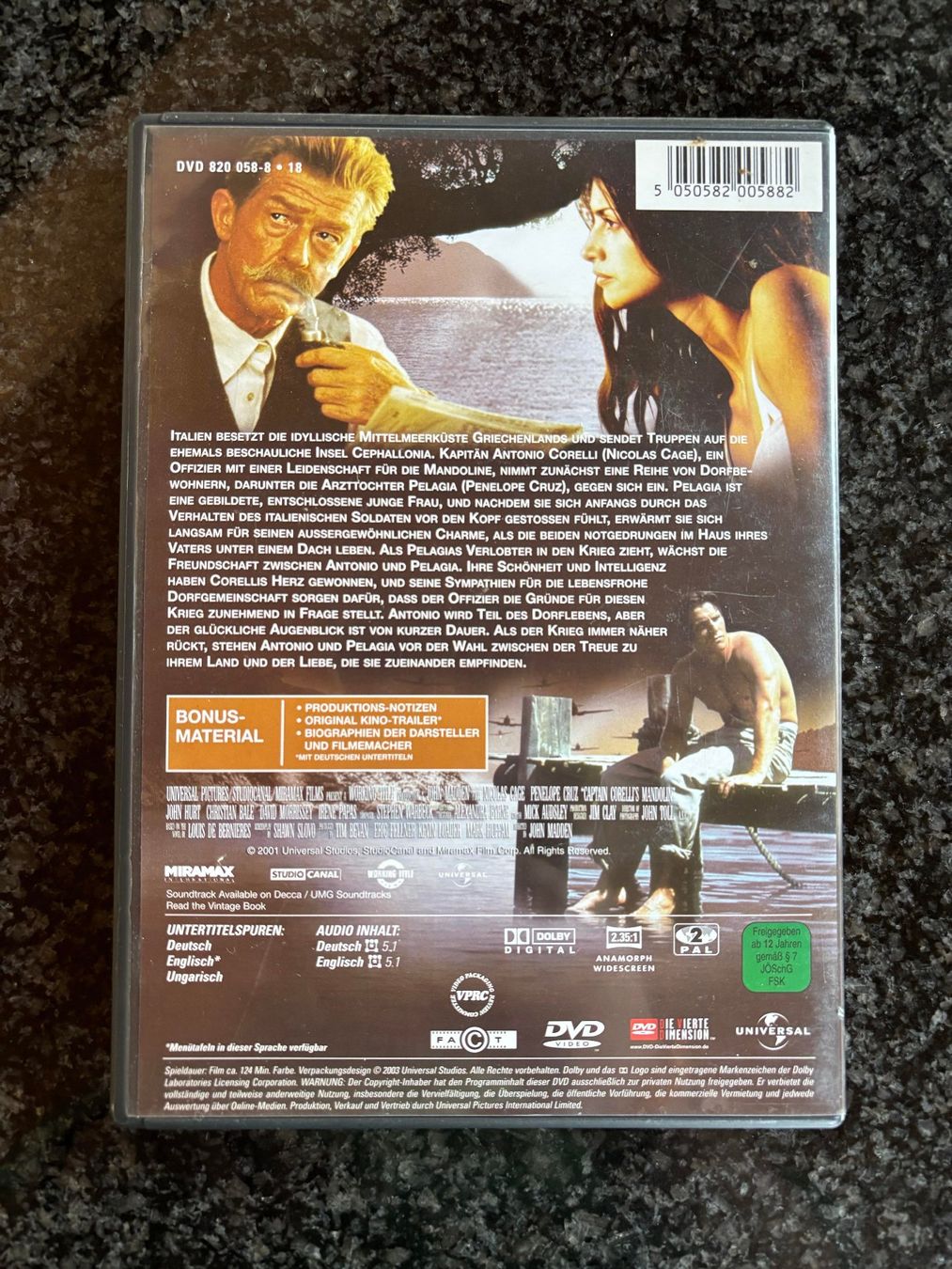 Tutti i DVDs: DVD - Corellis Mandoline mit Penelope Cruz, Nicolas Cage – Usato da Seltisberg venduto da smi_x7rx 1