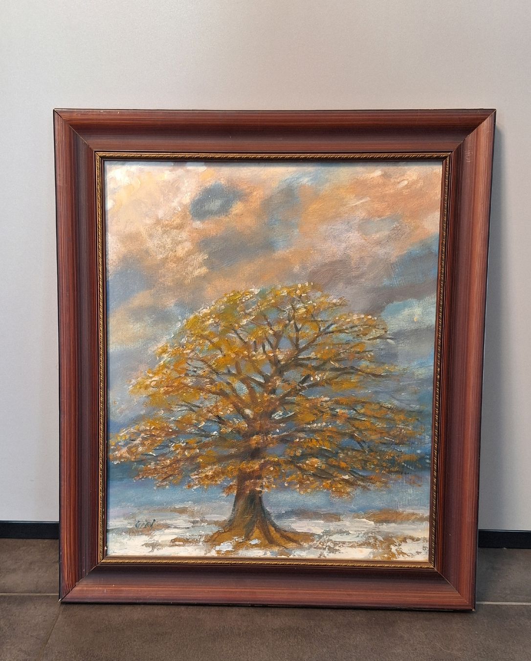 Gemälde: Polen Landschaftsbild, 43cm× 52cm – Gebraucht aus Vilters von Fleiflomi