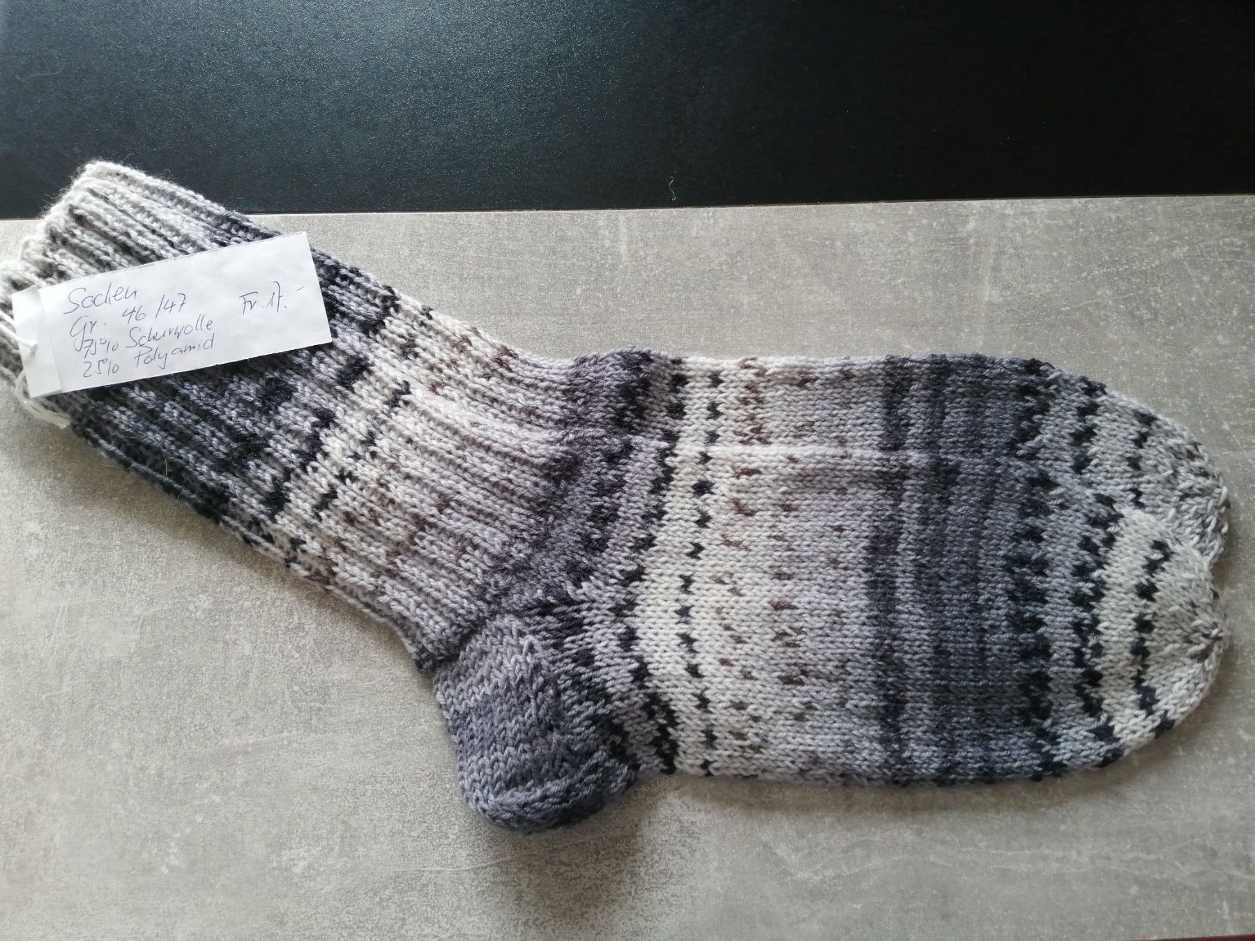 Calze: Socken handgestrickt, Grösse: 46/47 – Nuovo (secondo la descrizione) da Altstätten SG venduto da willipatricia