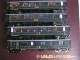 Fulgurex Gotthardbahnwagen-Set 4teilig (aus Messing),  2087