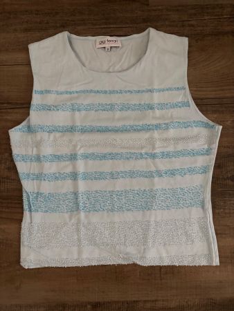 gigi ferrari Top hellblau mit Glitzer - Grösse S/M