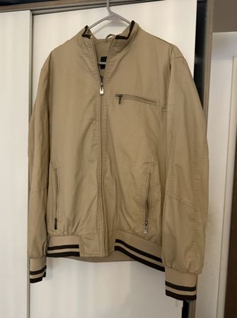 T-Ben Beige Cotton Jacket, Size L, Great and comfortable