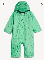 M&S Grüner Frosch Regenanzug Pfützenanzug 6 - 9 Monates
