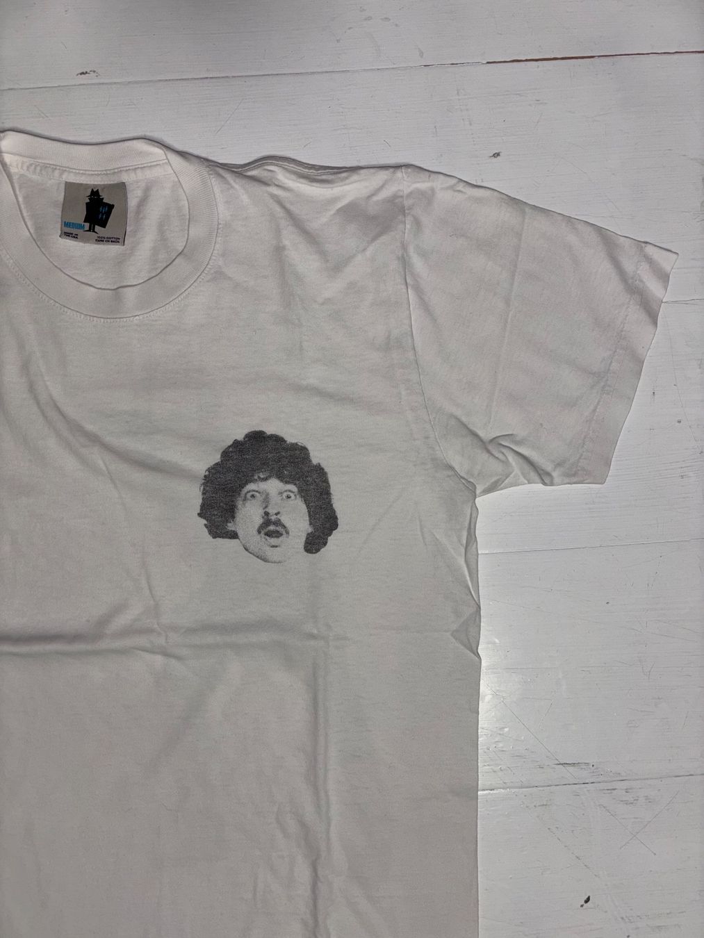 T-shirts: T-Shirt Weiss mit Print – D'occasion à Zürich par LinoBossi 4