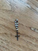 Mini Rosenkranz mit Kreuz Anhänger - Antik Look, Top!