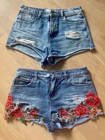 2 Denim shorts S/36