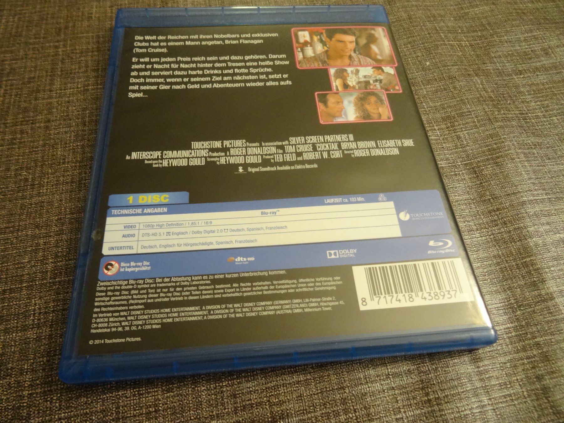 Alle DVDs: Cocktail Blu-ray Tom Cruise – Gebraucht aus Olten von Disc-Verkauf 2