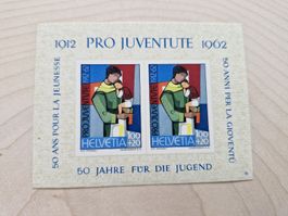 Pro Juventute 1962 ,50 Jahre für die Jugend 2er Block Top