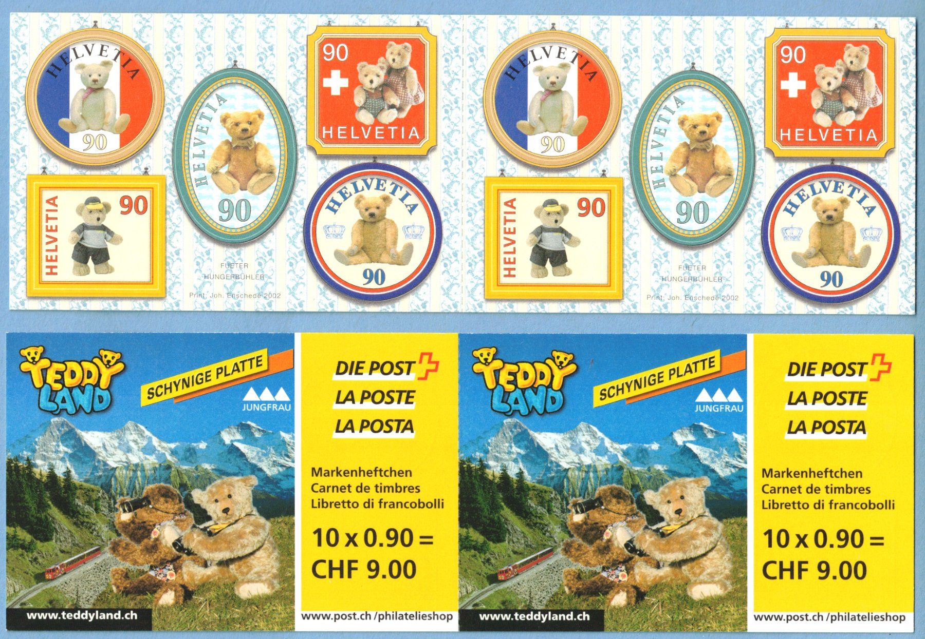 Tutti i francobolli: 2005  Briefmarken - Heftchen 100 Jahre Teddybär   postfrisch – Nuovo (secondo la descrizione) da Mellingen venduto da Ginger
