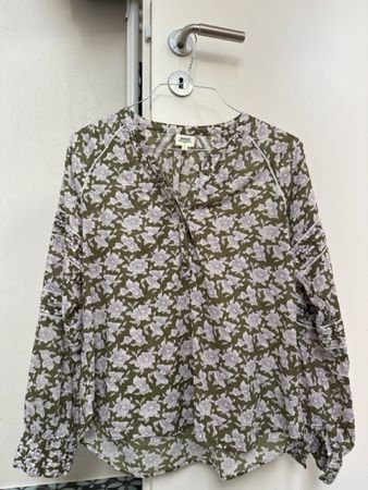 Hartford Bluse Lila Blumenmuster Gr. 40/42 Damen