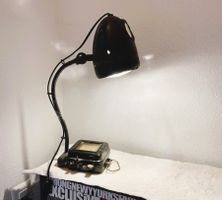 Antike Lampe, Werkstattlampe, Industrie-Design, Rarität