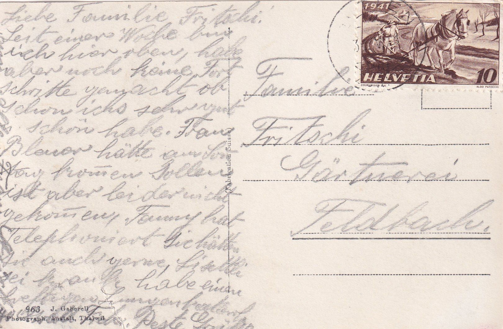 Cartoline postali: Hütten - Gnadenhütte /bb – Usato da Hombrechtikon venduto da Rudolf07 1