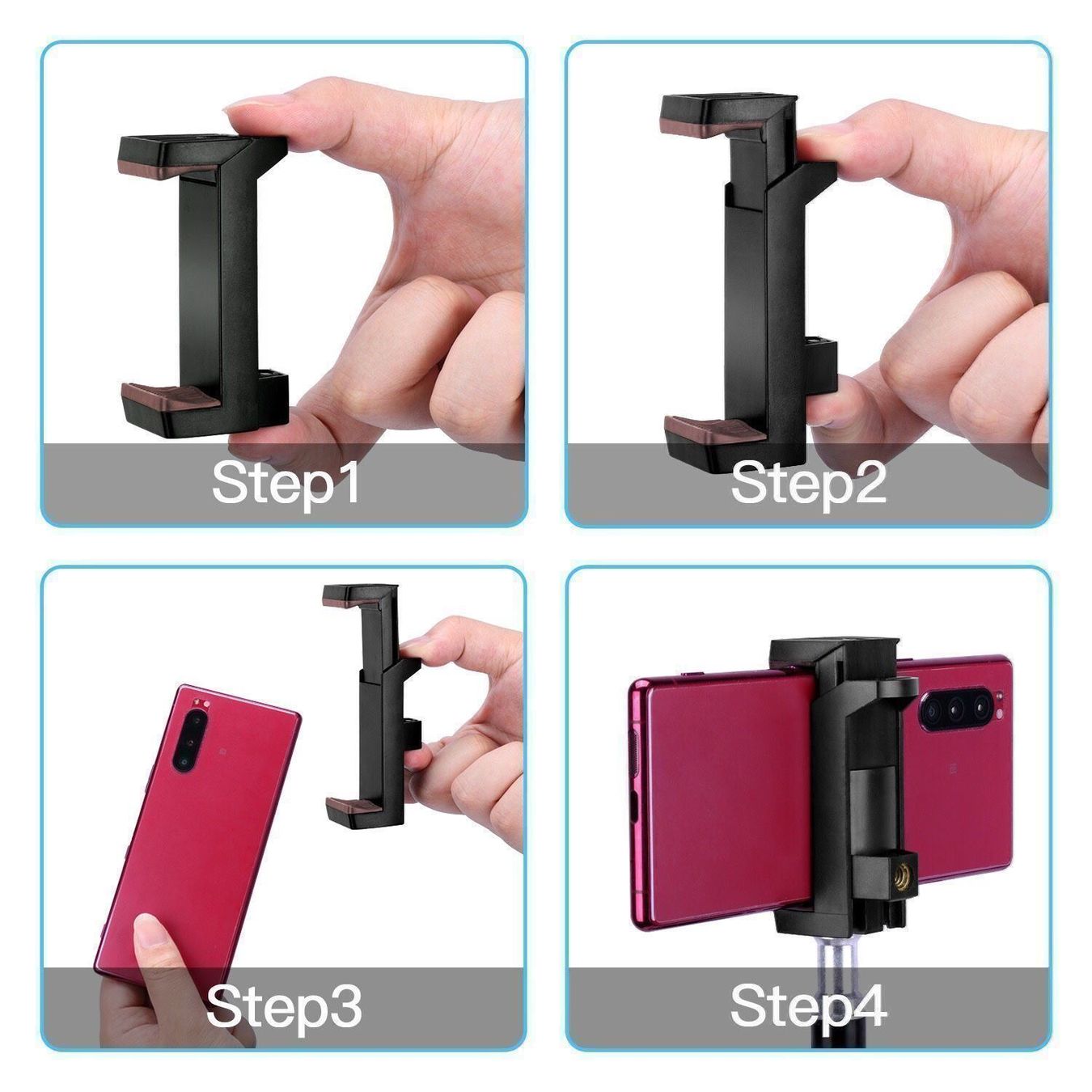 Telefoni cellulari / Smartphones: Smartphone Stativ mit Bluetooth schwarz – Nuovo e nell'imballaggio originale da Winterthur venduto da dzGadgets 2
