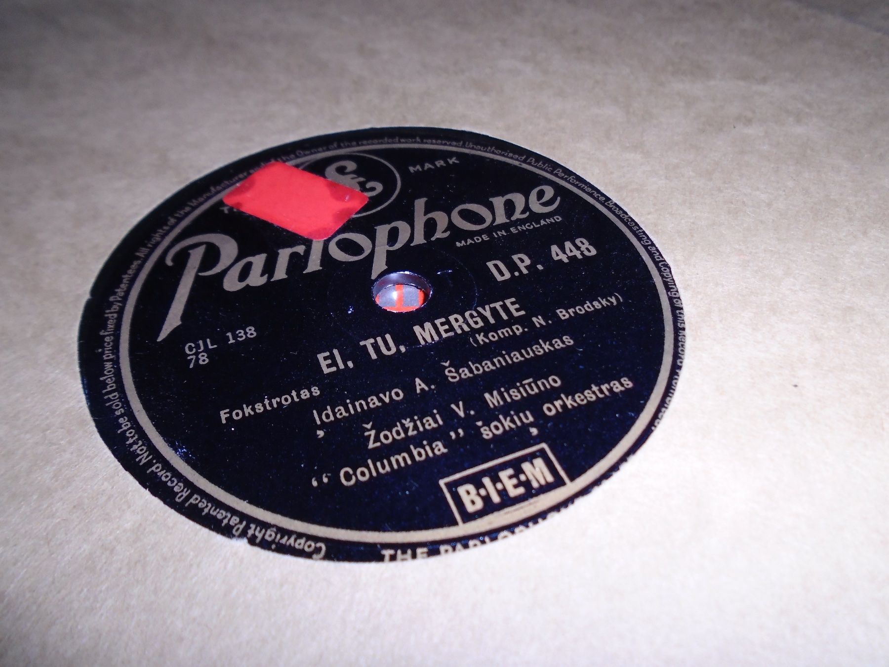 Schallplatten: DISQUES 78 TOURS – Gebraucht aus Lausanne von Leag 2