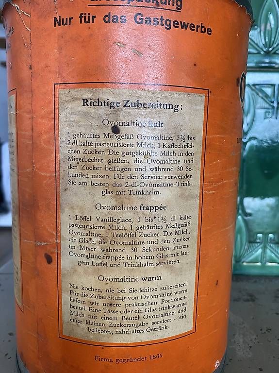 Dosen: Ovomaltine Büchse ohne Deckel – Gebraucht aus Gontenschwil von HallKoh 3