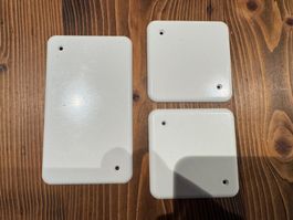 3 Stk. Abdeckplatten Blindabdeckungen classic