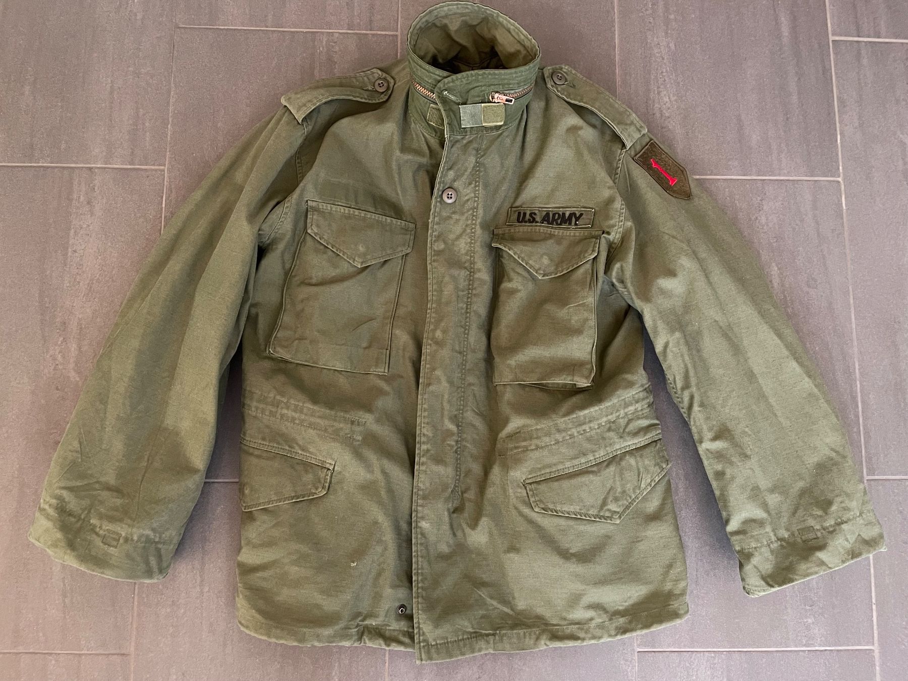 US Army Uniformi: Veste militaire originale us Army/ Field Jacket M65 – Usato da Oberbütschel venduto da Woodie2005