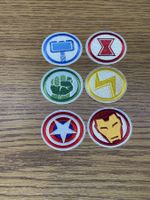 6 Aufnäher Marvel Avengers Logo Aufbügler Neu ab Fr. 1.-!