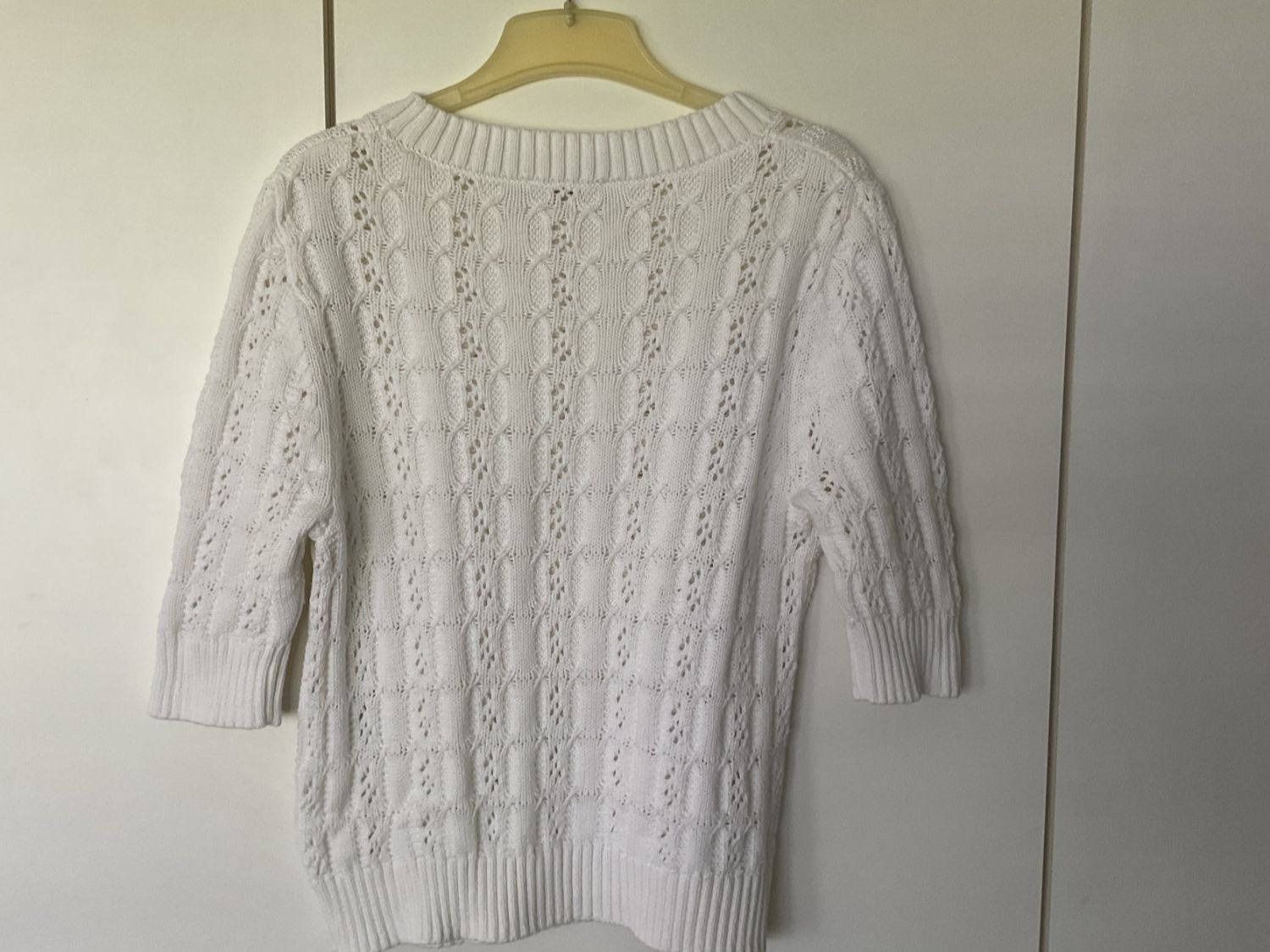 Paul Kehl Pullover & Sweatshirts: Paul Kehl - Baumwoll Pullover gemustert weiss - Gr. 38 – Neu (gemäss Beschreibung) aus Walchwil von Budy7 2