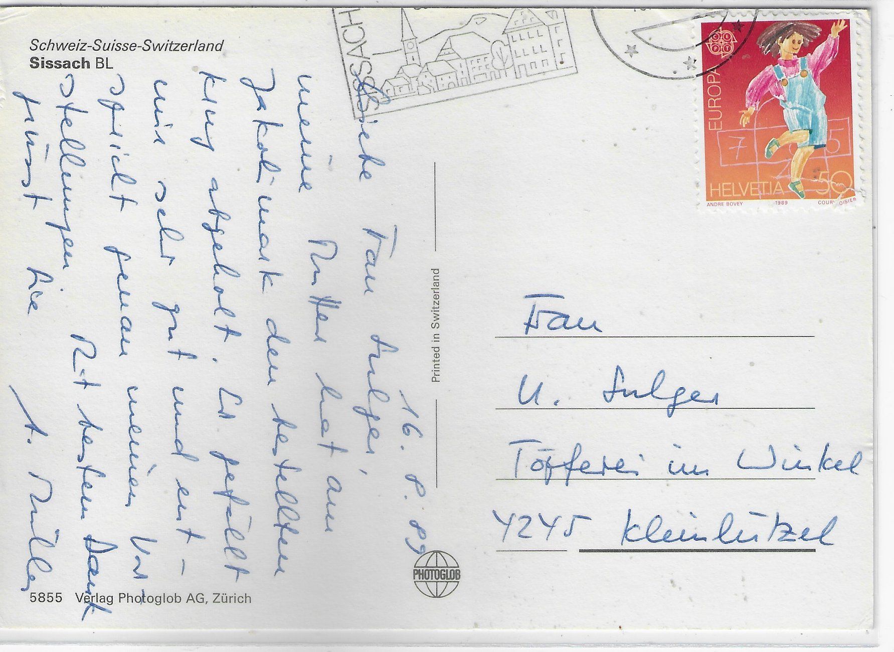 Cartoline postali: Sissach - Multiview – Usato da Ettingen venduto da Kartenplanet 1