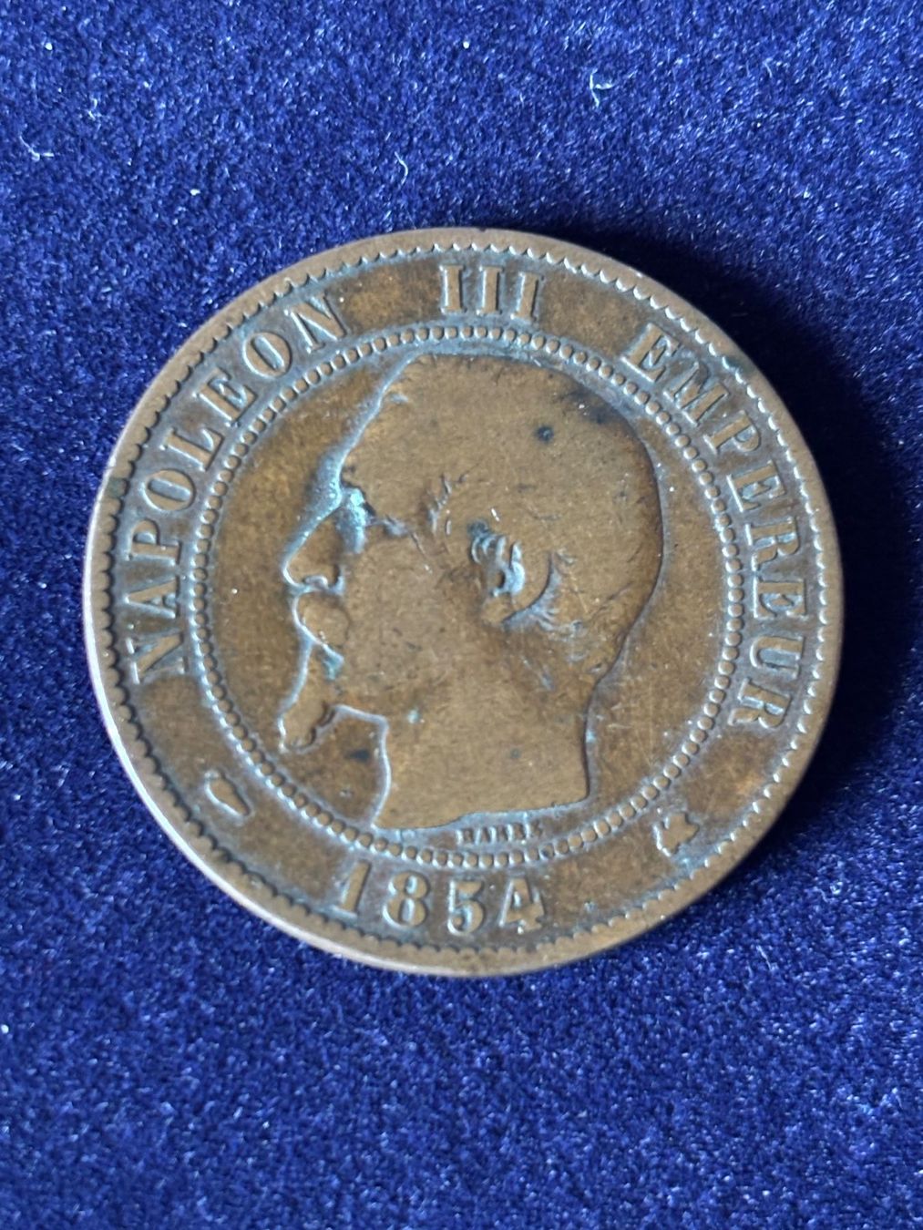 Tutti le monete: Napoleon III, Frankreich, 10 Centimes, 1854 – Usato da Salvenach venduto da Haeseli59