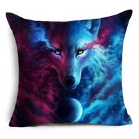 NEU Wolf Kissenbezug Kissen Bettwäsche