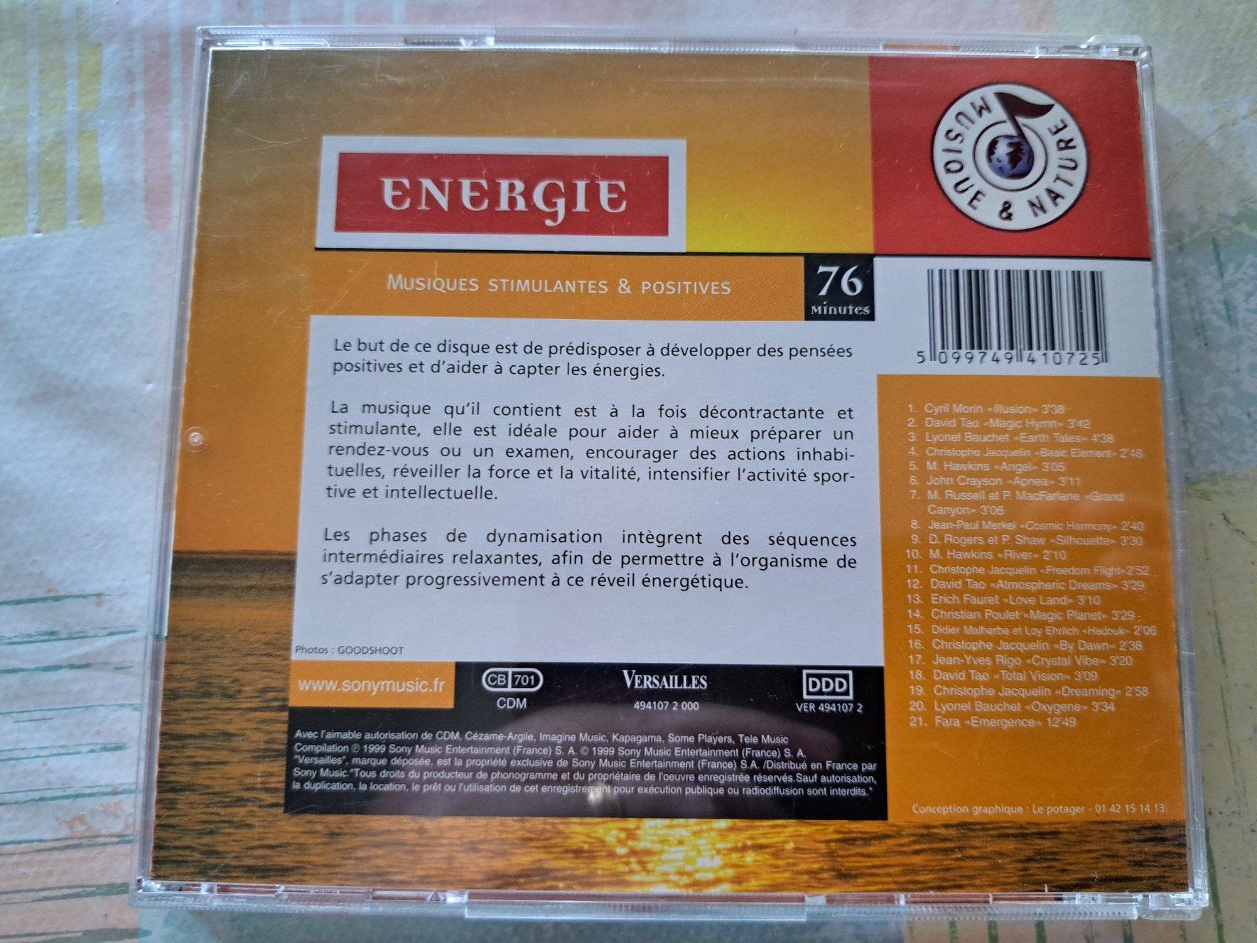 CDs: Cd Energie - Misuques stimulantes et positives  – D'occasion à Pully par bro_n52j 1