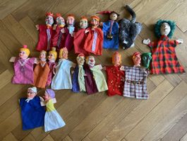 Handpuppen Set 18 Stück Märchenfiguren gebraucht